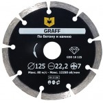 Алмазный диск турбо по бетону и камню GRAFF 125х10х2.0х22,23 мм
