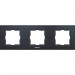 Рамка 3-х постовая  универсальная темно-серая WKTF08032DG-BY Panasonic: цены, описания, отзывы в Десногорске