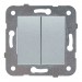 Выключатель 2-кл проходной серебро WKTT00112SL-BY Panasonic: цены, описания, отзывы в Десногорске