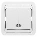 Выключатель 2 СП "Макел" белый с подсветкой- купить, цена и фото в интернет-магазине Remont Doma