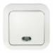 Выключатель одноклавишный открытой установки с подсветкой IP20 10А, белый "Ладога" TDM — купить в Десногорске: цена за штуку, характеристики, фото