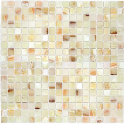 Мозаика из натурального камня Onice Jade Bianco POL 15*15*7 (305*305) мм