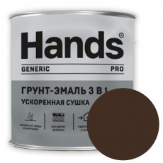 Грунт-эмаль 3в1 Hands Generic PRO шоколадный 0.8 кг