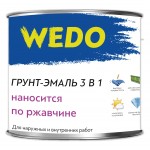 Грунт-эмаль 3в1 Wedo белый 1.8 кг
