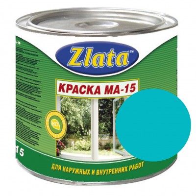 Краска МА-15 голубая 2,4 кг "Zlata" Азов