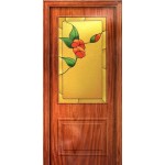 Дверь-вишня 97х201 Декоративное панно (3л)