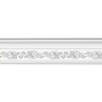 Плинтус потолочный UR-4862 серебро 2 м