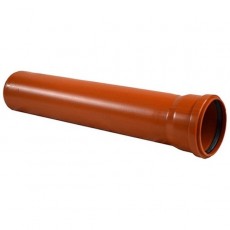 Труба D 110 L=1м красно-коричневая РР