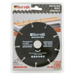 Диск пильный Ritter Multi 125х22,2х1,0(с твердосплавным напылением: по дереву,пластику,газосиликату)