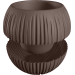 Купить Кашпо "Сфера" 1,7л. Цвет Темно-коричневый в Десногорске в Интернет-магазине Remont Doma