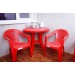 Купить Кресло пластиковое "Фламинго" красное в Десногорске в Интернет-магазине Remont Doma