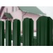 Штакетник М-образный односторонний RAL 6005 зеленый мох  h=1,2 м- купить, цена и фото в интернет-магазине Remont Doma