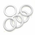 Кольцо пластик Д28 Белое (10 шт. в упаковке)